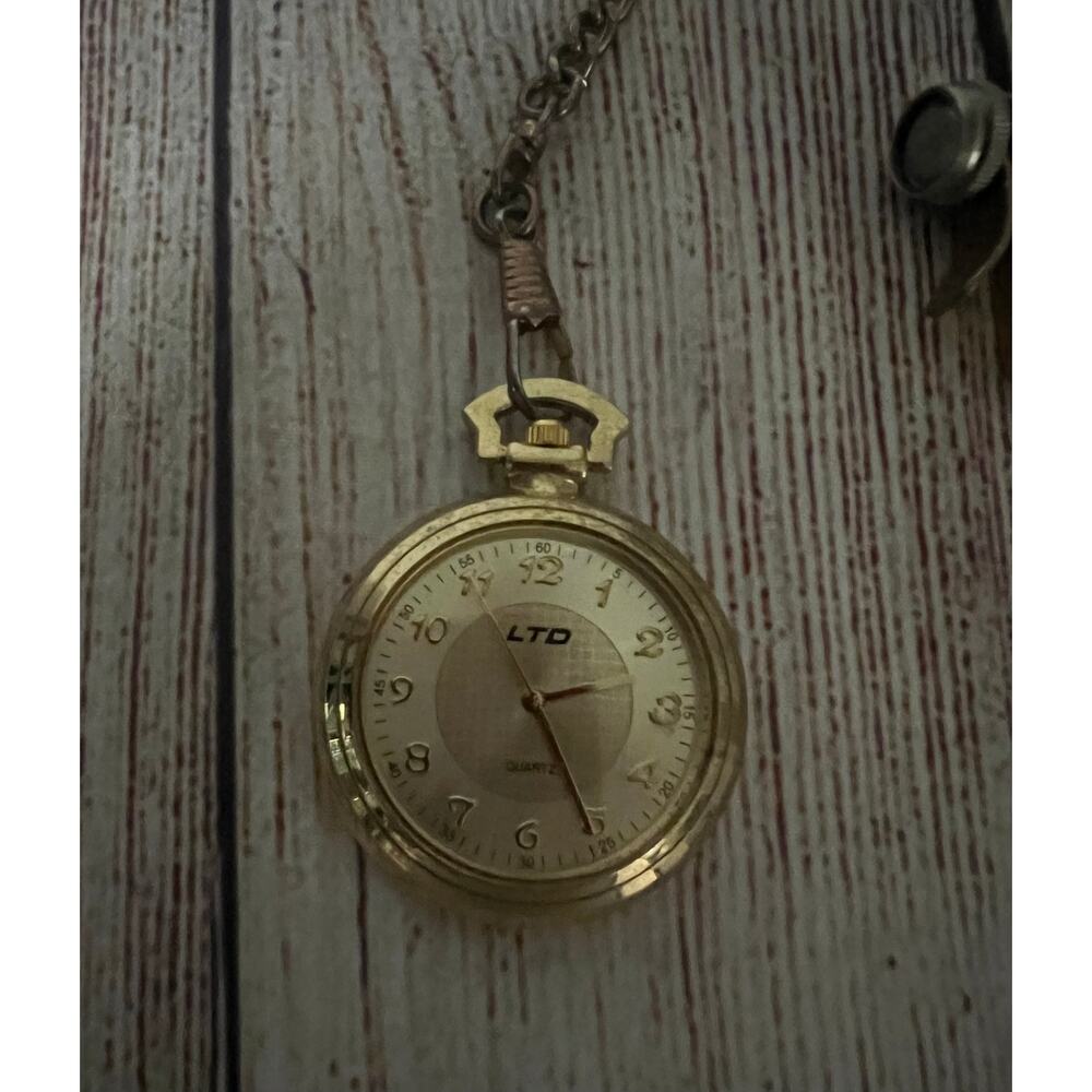 M.Z. Berger & LTD - Japan Movt Gold Pocket Watch LTD02 138 PO21 Stainless Less